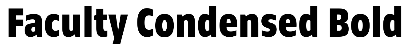 Faculty Condensed Bold